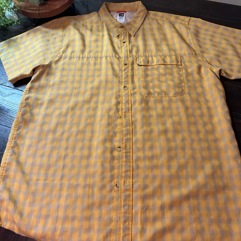 The North Face Men's Mustard Plaid Shirt